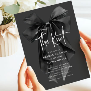 Invitación Moderna, está atando la ducha nupcial