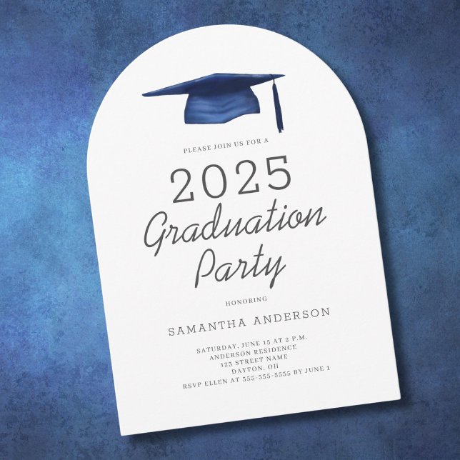 Invitación Moderna fiesta de graduación 2025 (Subido por el creador)