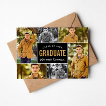 Moderna fiesta de graduación de 6 Collages de foto