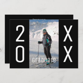 Invitación Moderna fiesta de graduación de fotografía 2025