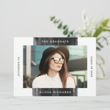 Moderna fiesta de graduación de fotografía negra p