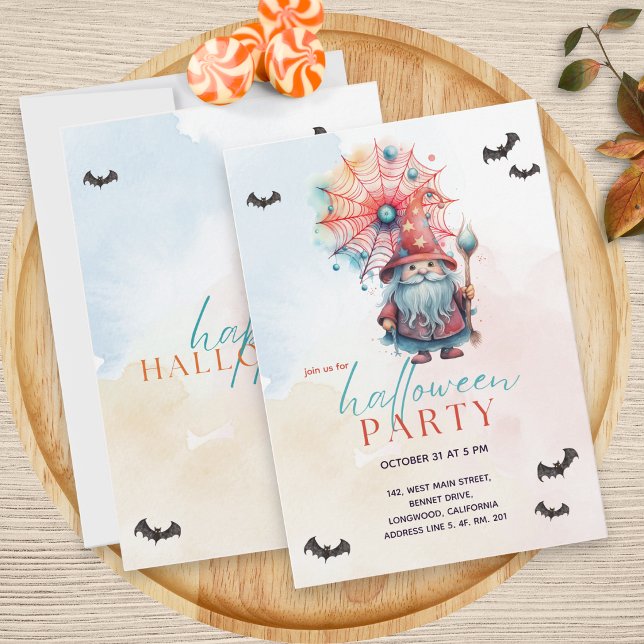 Invitación Moderna fiesta de Halloween del Asistente para el  (Subido por el creador)