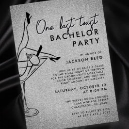 Invitación Moderna fiesta de soltero Una última tostada Marti