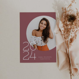 Invitación Moderna fiesta Minimalista de graduación de fotogr