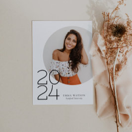 Invitación Moderna fiesta Minimalista de graduación de fotogr