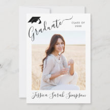 Moderna fiesta simple Minimalista de graduación de