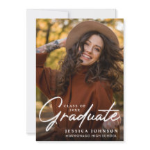 Moderna fiesta simple Minimalista de graduación de