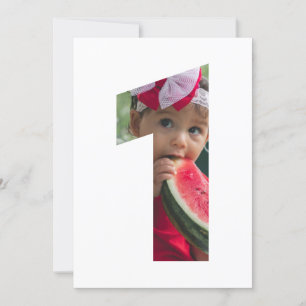 Invitación Moderna foto Minimalista de un Personalizado Prime