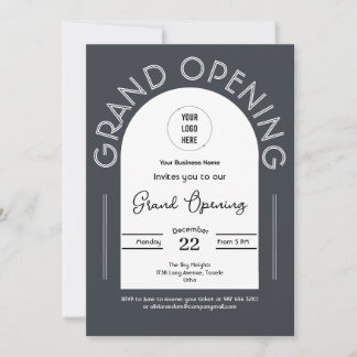Invitación Moderna Gran Apertura