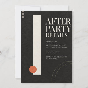 Invitación moderna japonesa de Sumi para la fiesta