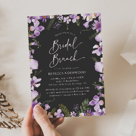 Invitación Moderna Lavanda Floral Bridal Brunch Ducha