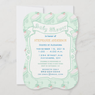 Invitación Moderna leche de bebé género Neutral Bebé ducha bu