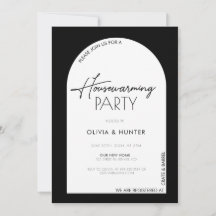 Invitación moderna Minimalista para el calentamien
