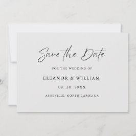 Invitación moderna minimalista para guardar la fec
