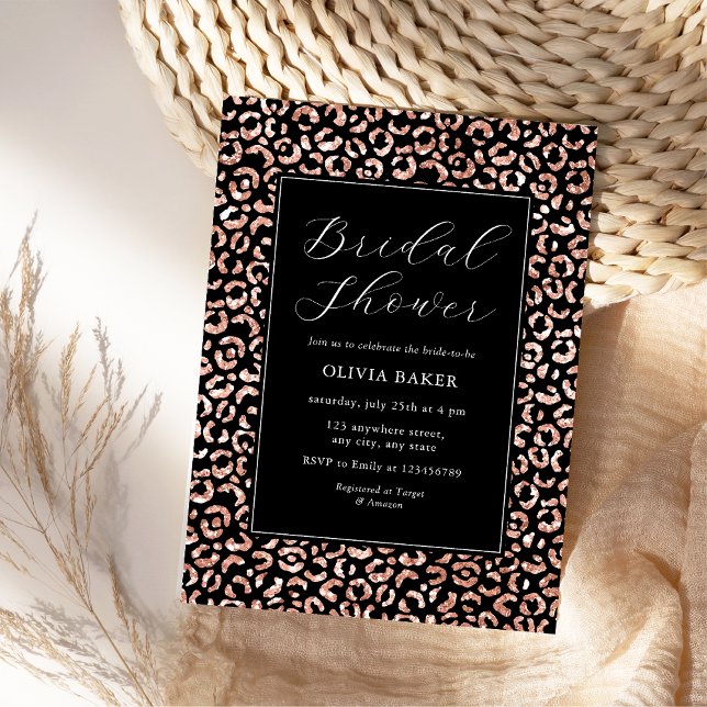 Invitación Moderna Moda elegante Rosa Gold Boho Bridal Ducha (Subido por el creador)