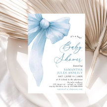Moderna moda es un Baby Shower de Boy Blue Bow