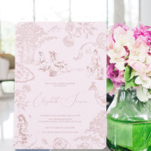Moderna Moda Toile de Jouy Picnic Bridal Shower