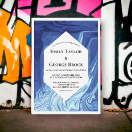 Invitación Moderna obra maestra de arte abstracto Boda elegan