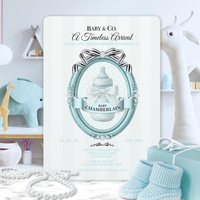 Invitación moderna para baby shower de Baby & Co (Subido por el creador)