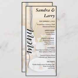 invitación moderna para cenar al boda