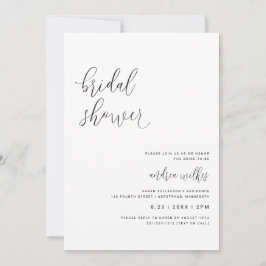Invitación moderna para despedida de soltera con c