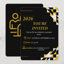 Invitación moderna para eventos corporativos edita