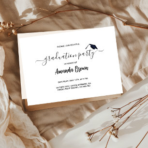 Invitación moderna para fiesta de anuncio de gradu