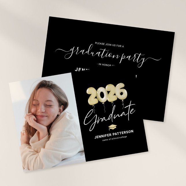 Invitación moderna para fiesta de graduación de 20 (Subido por el creador)