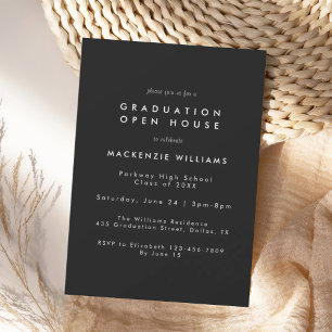 Invitación moderna para graduación de escuela secu