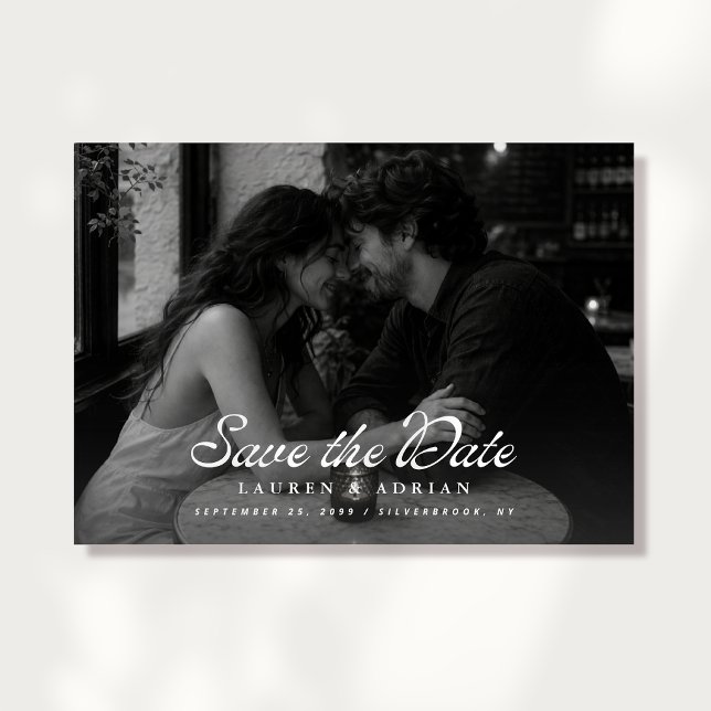 Invitación moderna para salvar la fecha con paisaj (Subido por el creador)