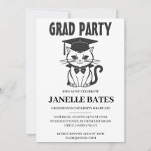 invitación moderna para una fiesta de graduación e