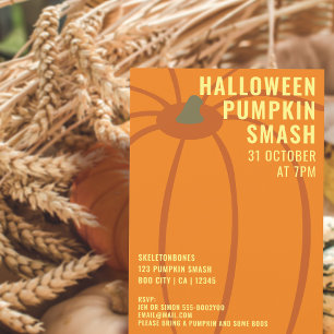 Invitación moderna para una fiesta de Halloween co