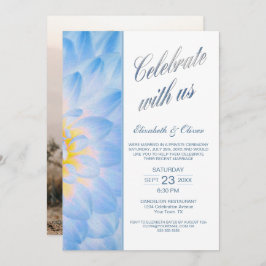 Invitación Moderna recepción floral de boda