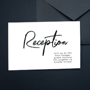 Invitación Moderna recepción Personalizado elegante de bodas