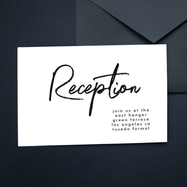 Invitación Moderna recepción Personalizado elegante de bodas (Subido por el creador)