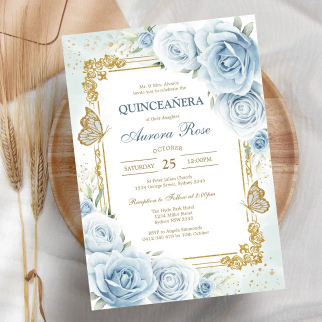 Invitación Moderna Rústica de Quinceañera (Subido por el creador)