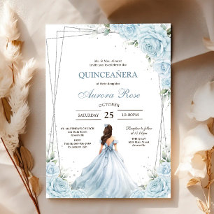 Invitación Moderna Rústica Quinceañera