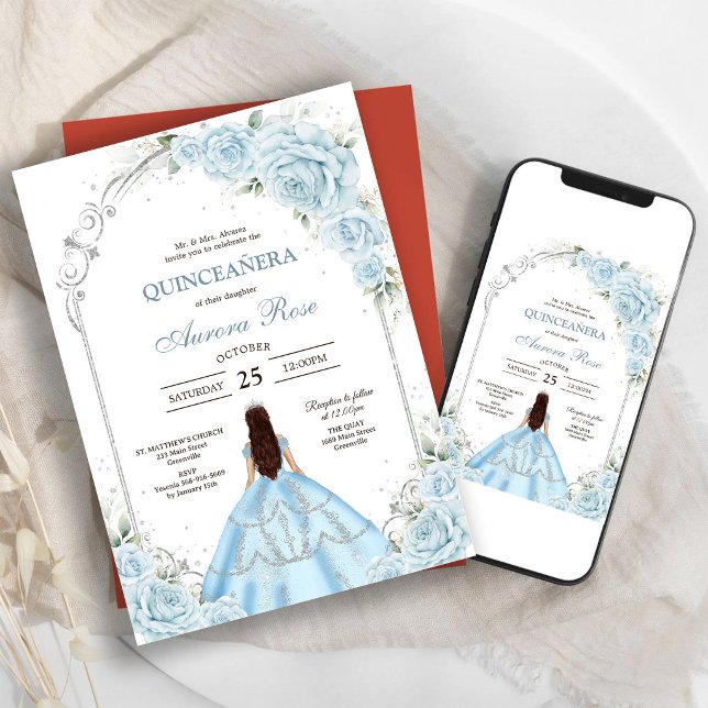 Invitación Moderna Rústica Quinceañera (Subido por el creador)