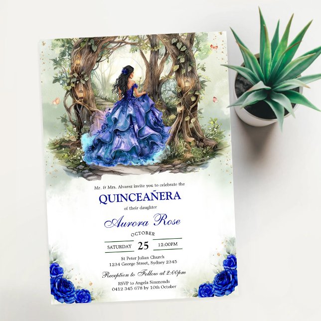 Invitación Moderna Rústica Quinceañera (Subido por el creador)