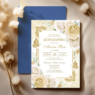 Invitación Moderna Rústica Quinceañera