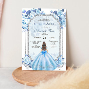 Invitación Moderna Rústica Quinceañera