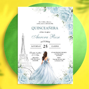 Invitación Moderna Rústica Quinceañera