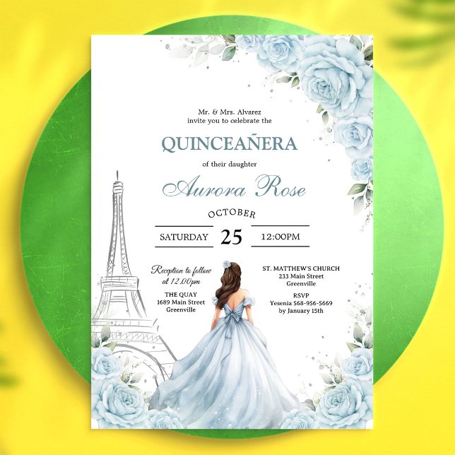 Invitación Moderna Rústica Quinceañera (Subido por el creador)