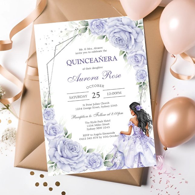 Invitación Moderna Rústica Quinceañera (Subido por el creador)