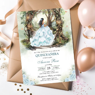 Invitación Moderna Rústica Quinceañera
