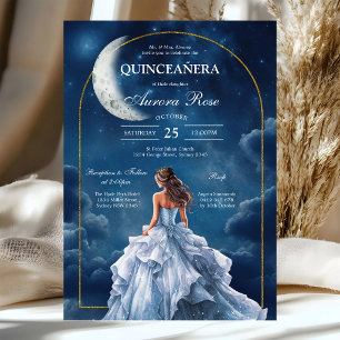Invitación Moderna Rústica Quinceañera