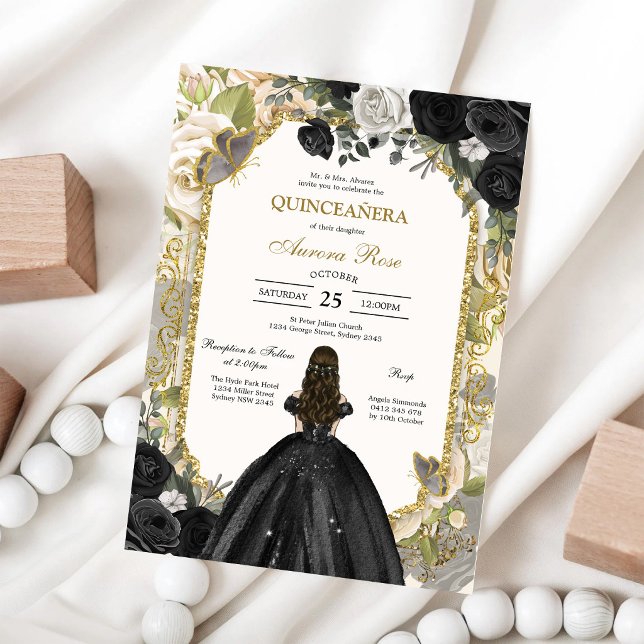 Invitación Moderna Rústica Quinceañera (Subido por el creador)
