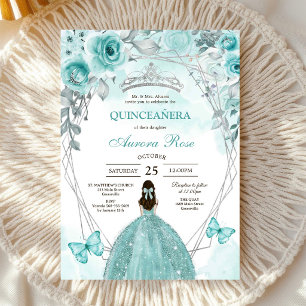 Invitación Moderna Rústica Quinceañera