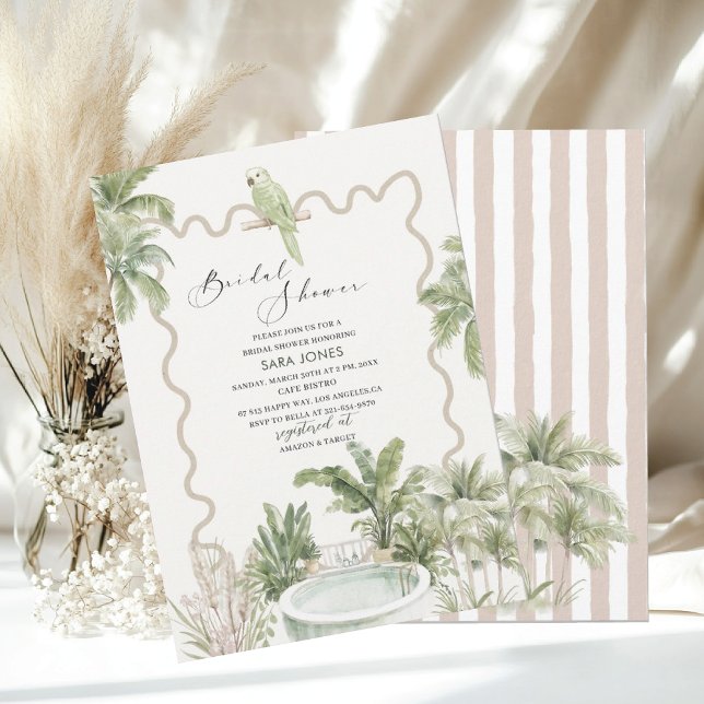 Invitación Moderna Serenity Sands Starlight Bridal (Subido por el creador)