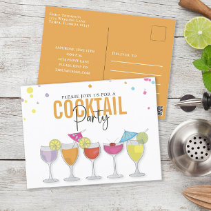 Invitación moderna simple minimalista para fiesta 